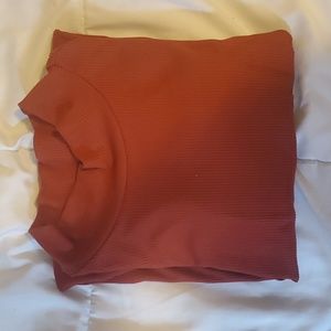 No Boundaries Rusty Orange Long Sleeve Shirt